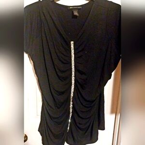 Women's Ashley Stewart top with bling strip detail